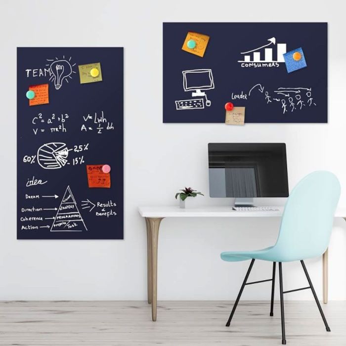 Blaue Folie 200x60 cm - magnetisch & selbstklebend