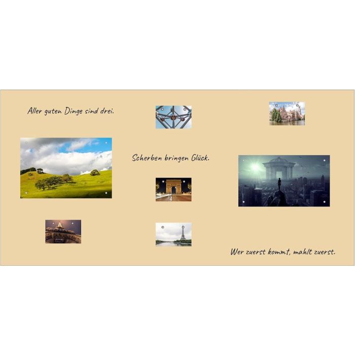 Beige Folie 100x75 cm - magnetisch & selbstklebend