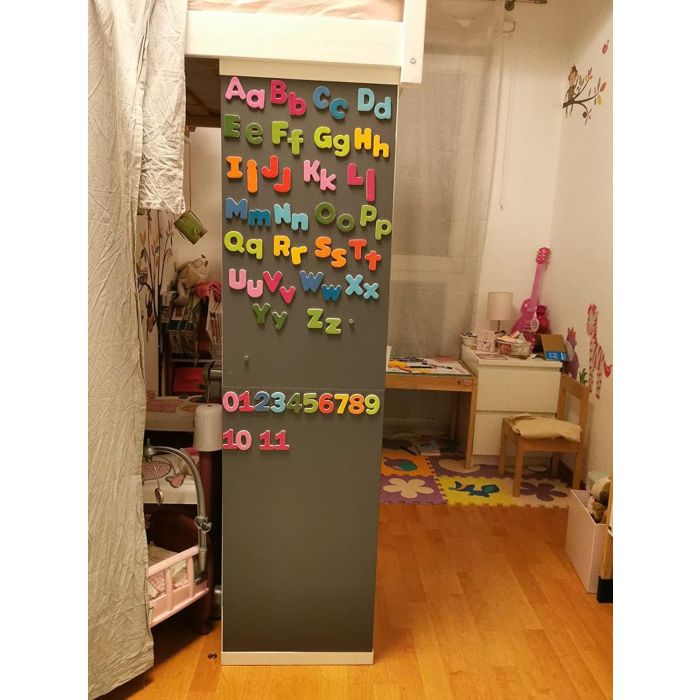 Graue Folie 70x50 cm - magnetisch & selbstklebend