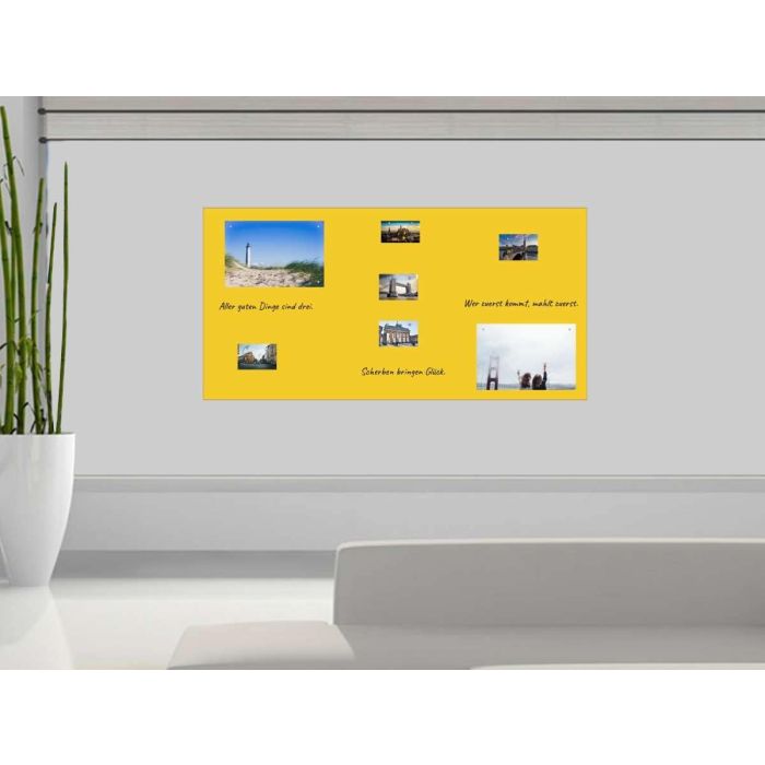 Gelbe Folie 150x60 cm - magnetisch & selbstklebend