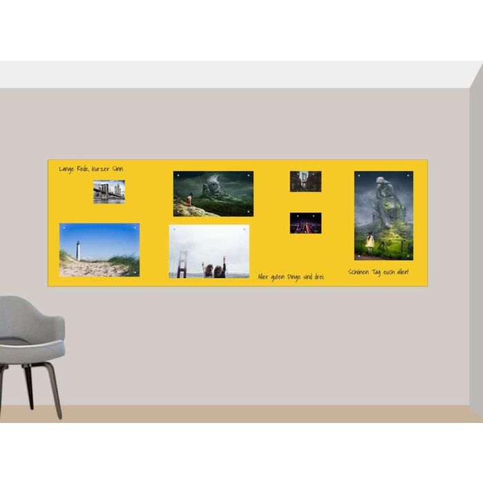 Gelbe Folie 200x30 cm - magnetisch & selbstklebend