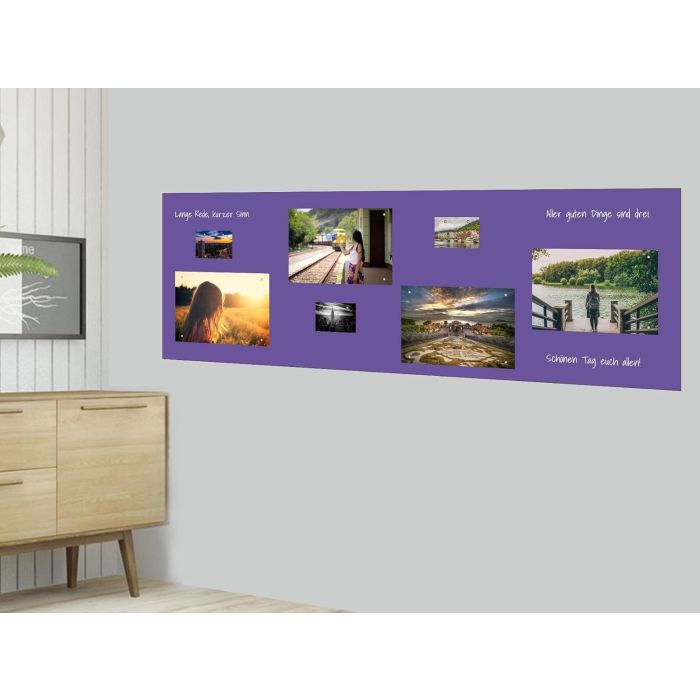 Lila Folie 90x40 cm - magnetisch & selbstklebend