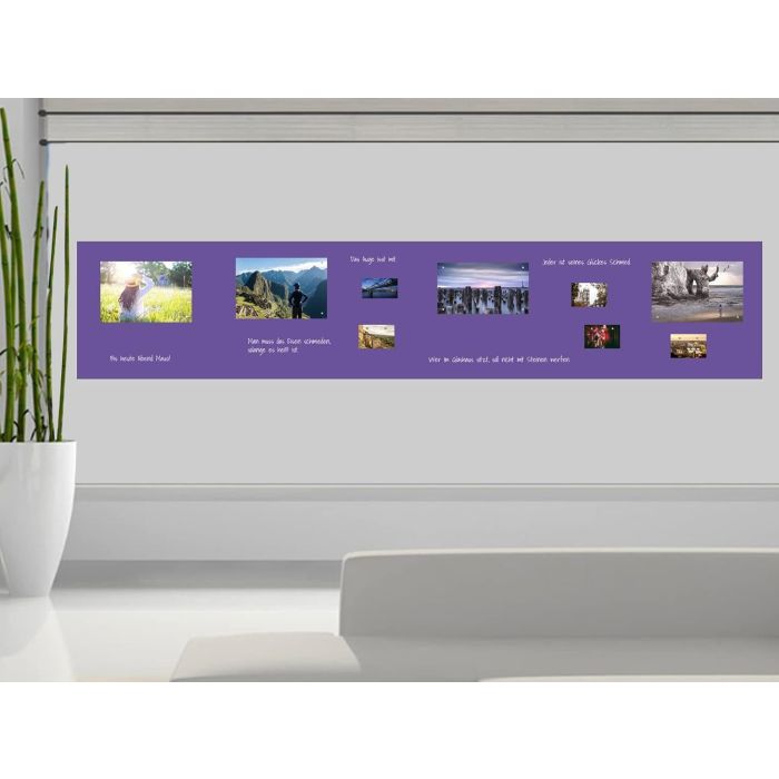 Lila Folie 100x30 cm - magnetisch & selbstklebend