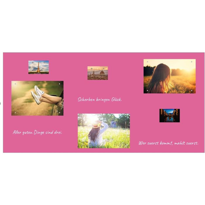 Magenta Folie DIN A4 - magnetisch & selbstklebend