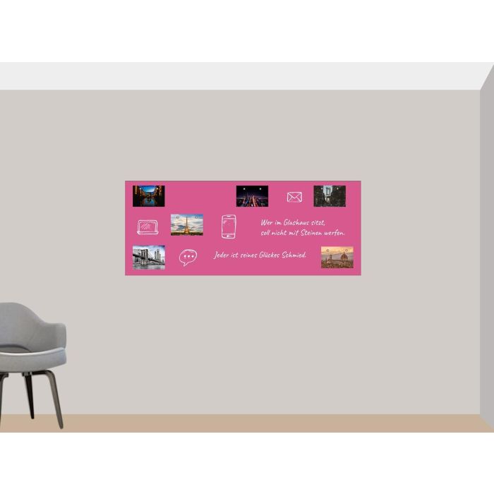 Magenta Folie 250x60 cm - magnetisch & selbstklebend