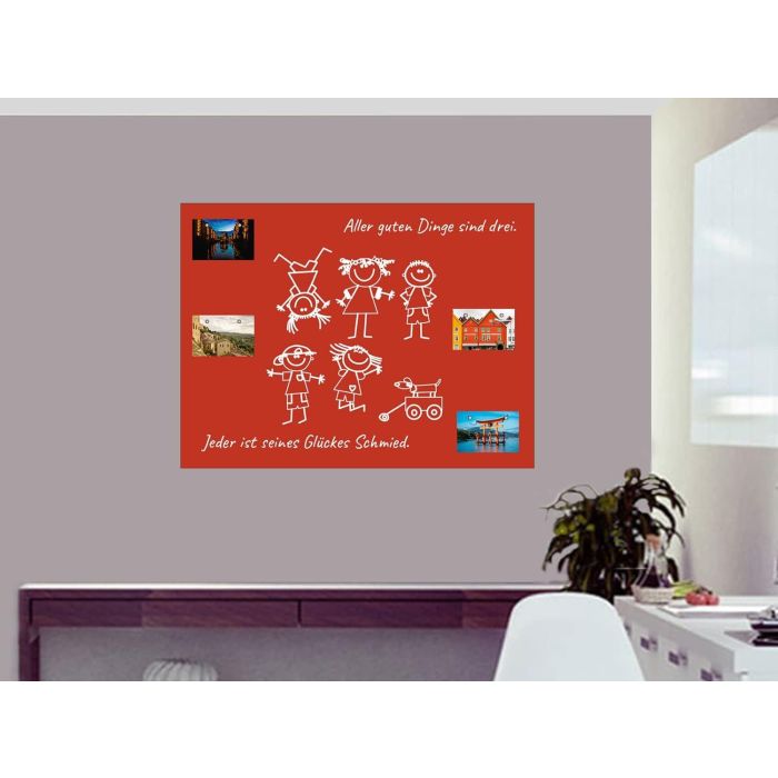 Rote Folie DIN A1 - magnetisch & selbstklebend