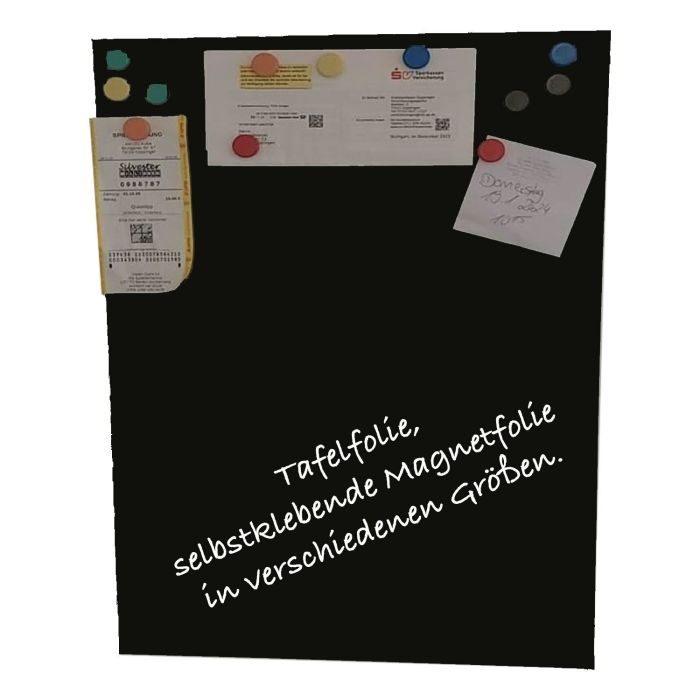 Selbstklebende Schwarze Folie 150x30 cm - selbstklebend
