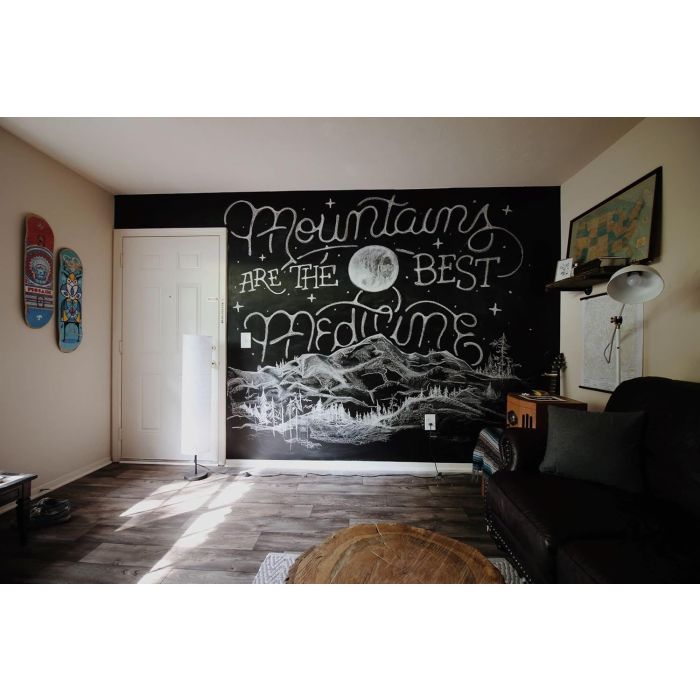 Tafelfolie 180x40 cm - magnetisch & selbstklebend