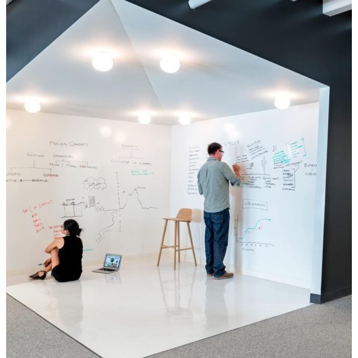 Whiteboardfolie 80x30 cm - magnetisch & selbstklebend