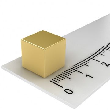 20er Pack Hochleistungs-Kugelmagnete-gold 10mm