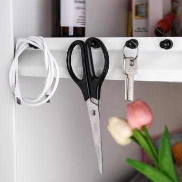 20er Pack Hochleistungs-Kegelmagnete-schwarz 12x16mm