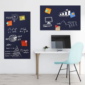 Blaue Folie DIN A1 - magnetisch & selbstklebend