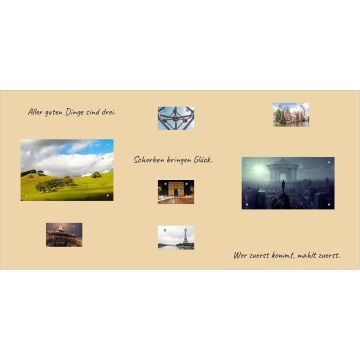 Beige Folie 300x120 cm - magnetisch & selbstklebend