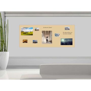 Beige Folie 100x100 cm - magnetisch & selbstklebend
