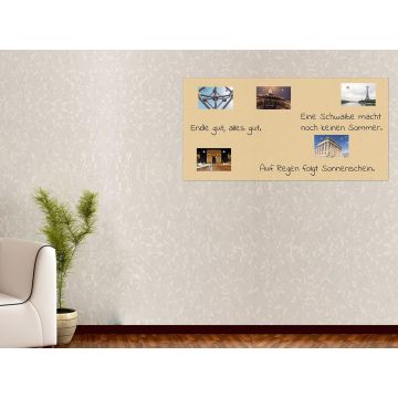 Beige Folie 150x40 cm - magnetisch & selbstklebend