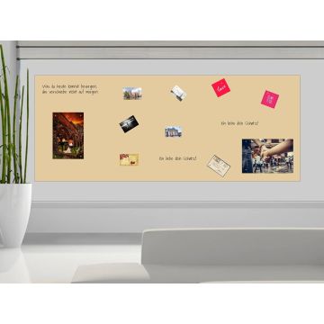 Beige Folie 300x40 cm - magnetisch & selbstklebend