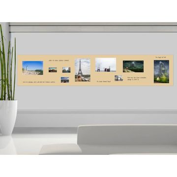 Beige Folie 80x30 cm - magnetisch & selbstklebend