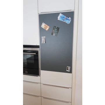 Graue Folie 200x100 cm - magnetisch & selbstklebend