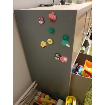 Graue Folie 250x60 cm - magnetisch & selbstklebend