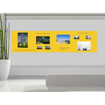 Gelbe Folie 250x120 cm - magnetisch & selbstklebend