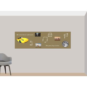Goldene Folie 150x30 cm - magnetisch & selbstklebend