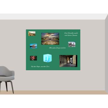 Grüne Folie 200x120 cm - magnetisch & selbstklebend