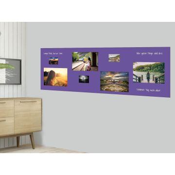 Lila Folie 200x60 cm - magnetisch & selbstklebend