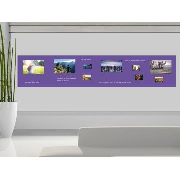 Lila Folie 250x40 cm - magnetisch & selbstklebend